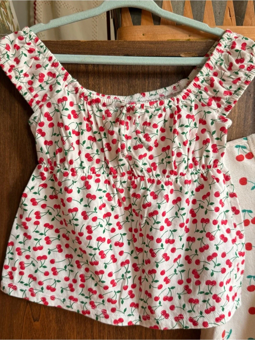 Set of two cherry print girls tees old navy & target